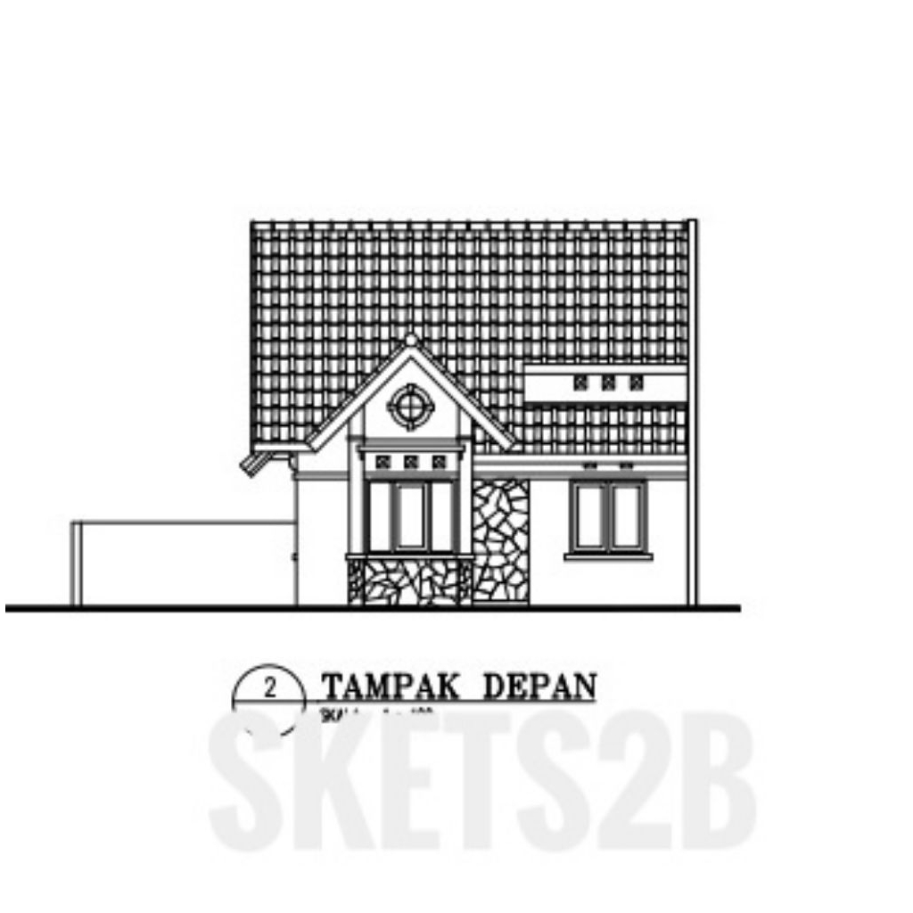 jasa desain denah rumah 2D/layout lengkap