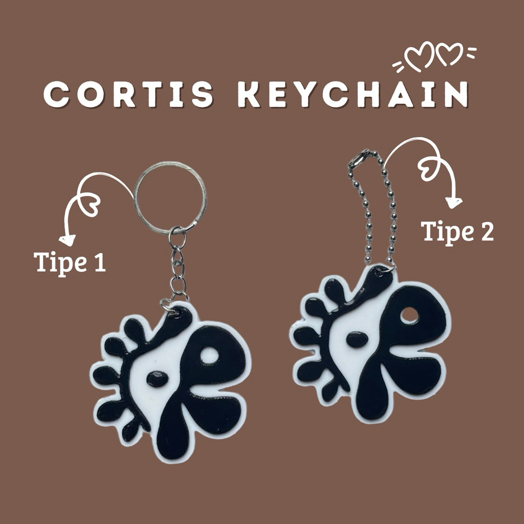 Keychain cortis/Gantungan Logo Cortis/Ganci Cortis