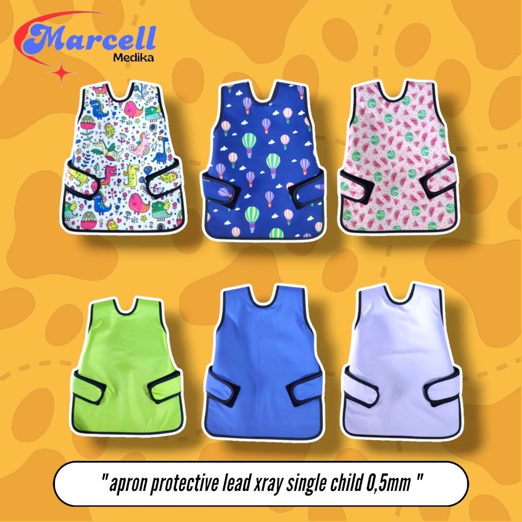 APRON LEAD PROTECTIVE XRAY CHILD 0,5mmpb /  APRON LEAD XRAY ANAK 0,5mmpb