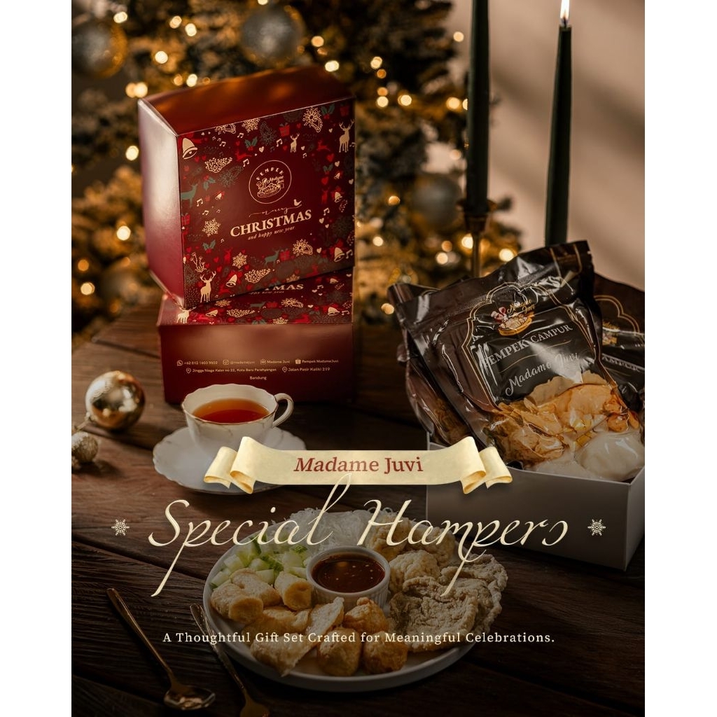 hampers natal madame juvi varian pempek campur