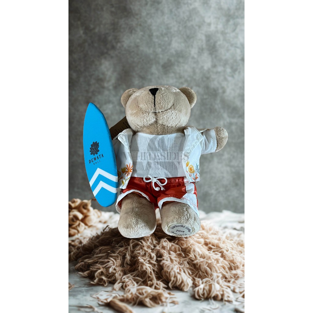 Surfer Blue Dewata - Starbucks Keychain Planner Bearista Notebook Kartu Sticker Pin Shirt Bowl Card 