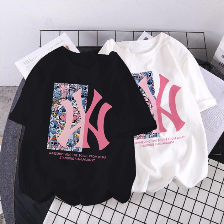 korea style Hitam cocobaby t shirt cotton Kaos Atasan Anak laki-laki Perempuan | MLB & Stitch yang s