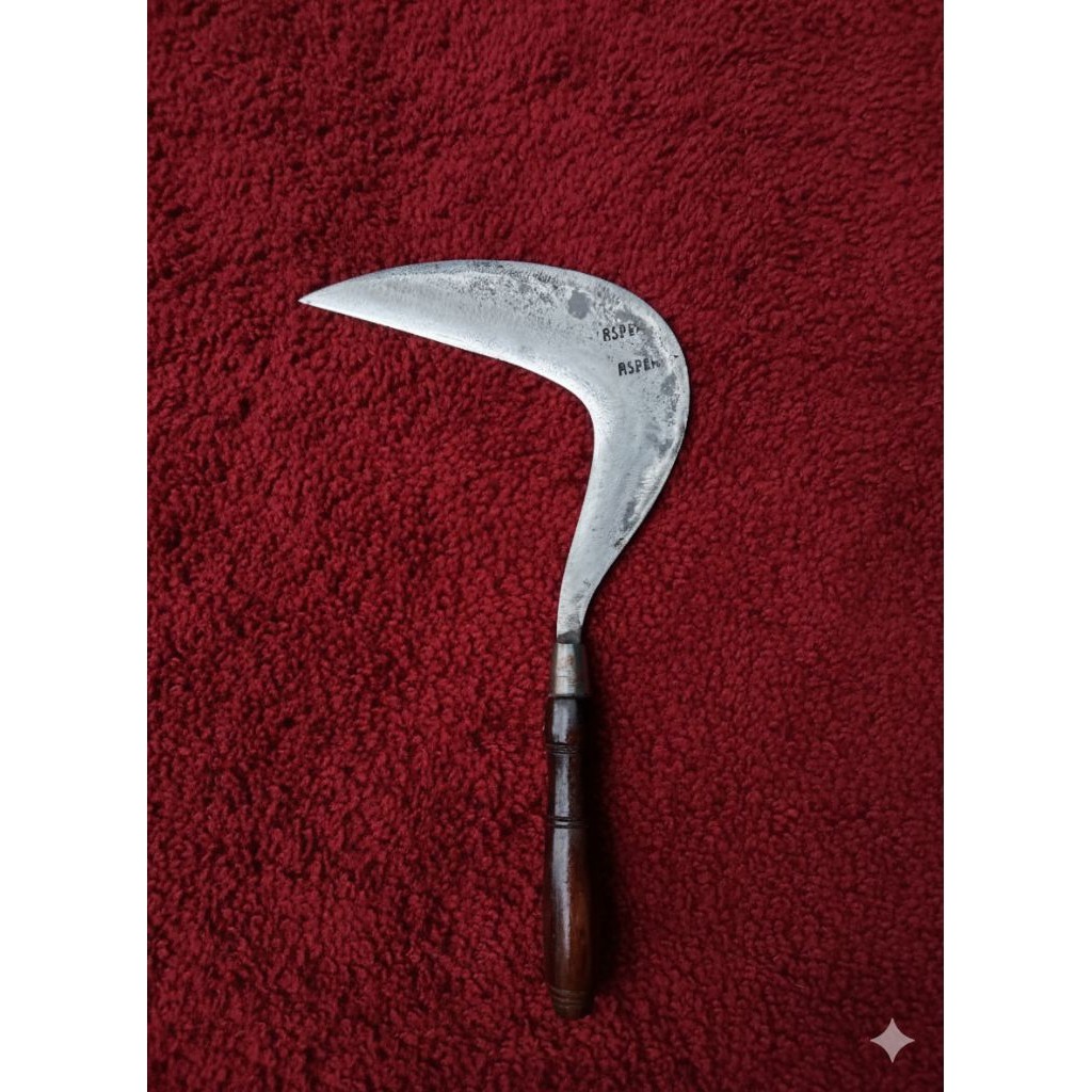 ARIT Cap ASPER ModelJAWA Baja Premium Sabit Tani Rumput Panen Padi Kuat Tajam Siap Pakai