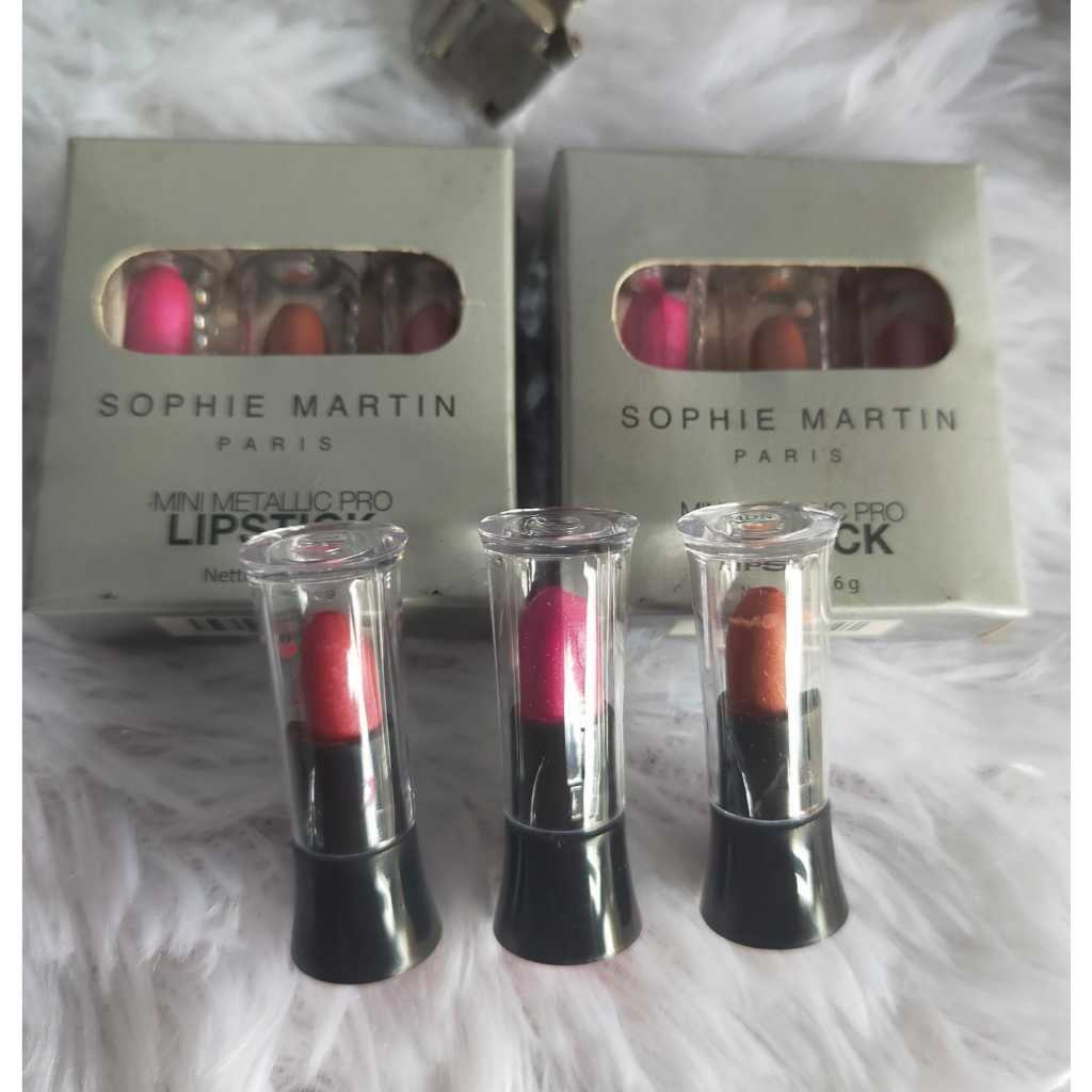 MINI LIPSTIK SOPHIE MARTIN DALAM UKURAN KECIL ISI 3 PC PROMO HARGA TERMURAH