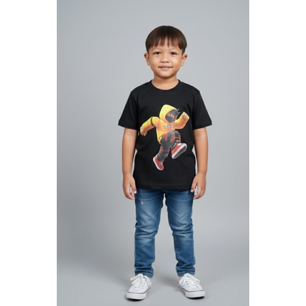 Baju anak motif roblox/kaos motif roblox/kaos anak/baju roblox/roblox