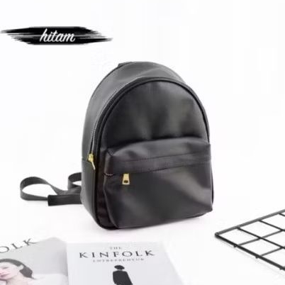 Tas Ransel Wanita Lalisa Elegan Warna Hitam