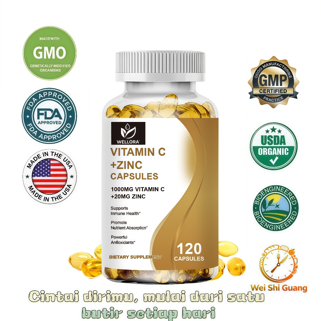 Vitamin C 1000mg Zinc 20mg 120 Caps