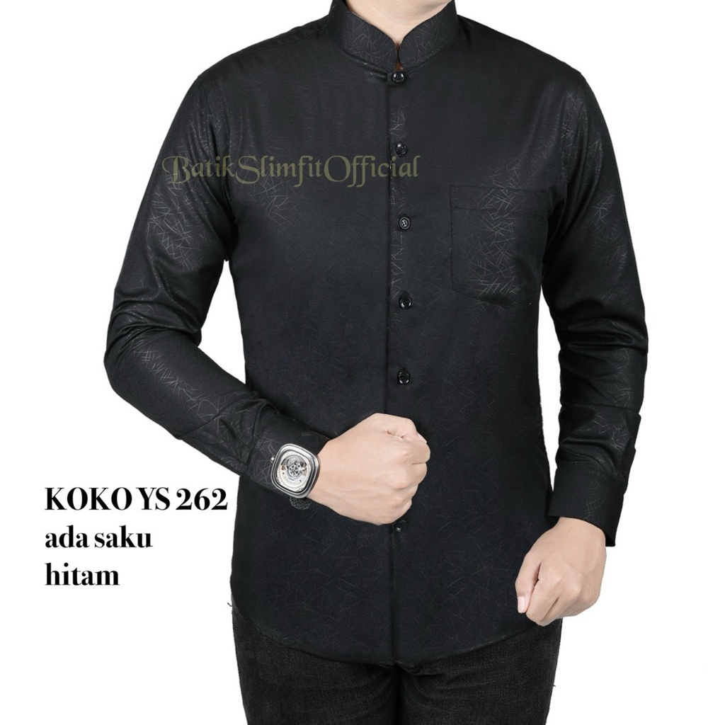 KEMEJA KERAH KOKO SLIMFIT MEWAH KUALITAS PREMIUM