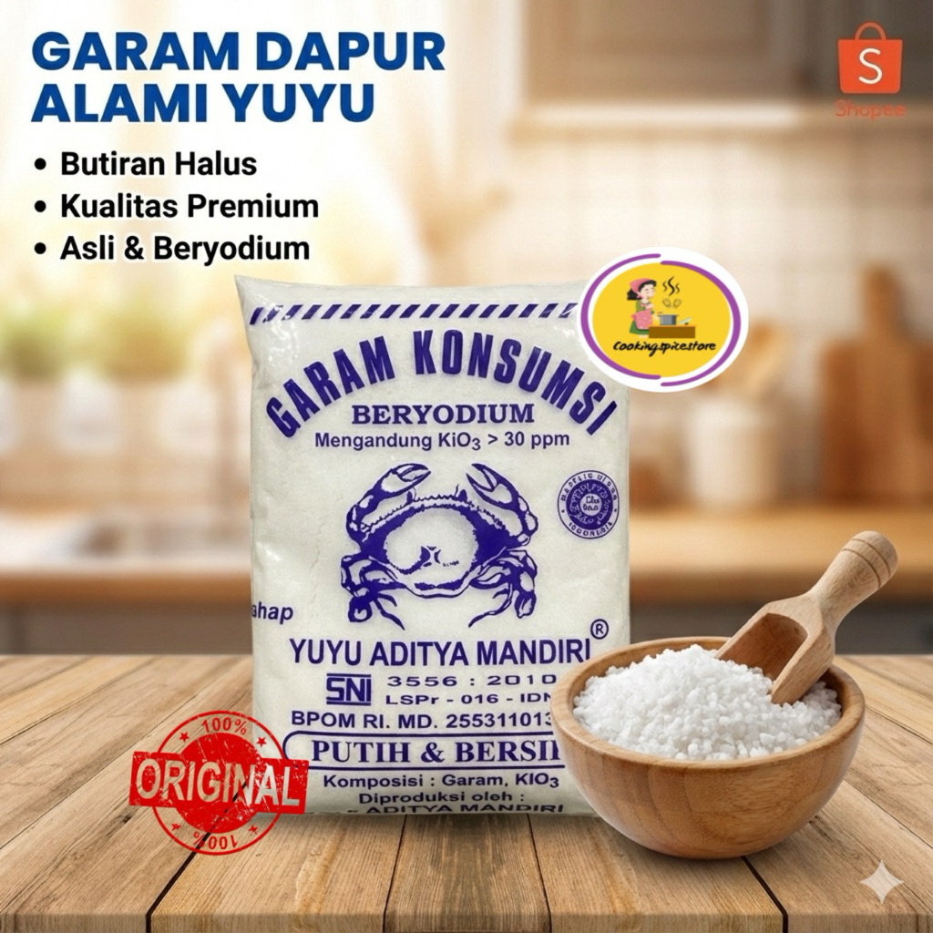 Garam Meja Cap Kepiting 325gr