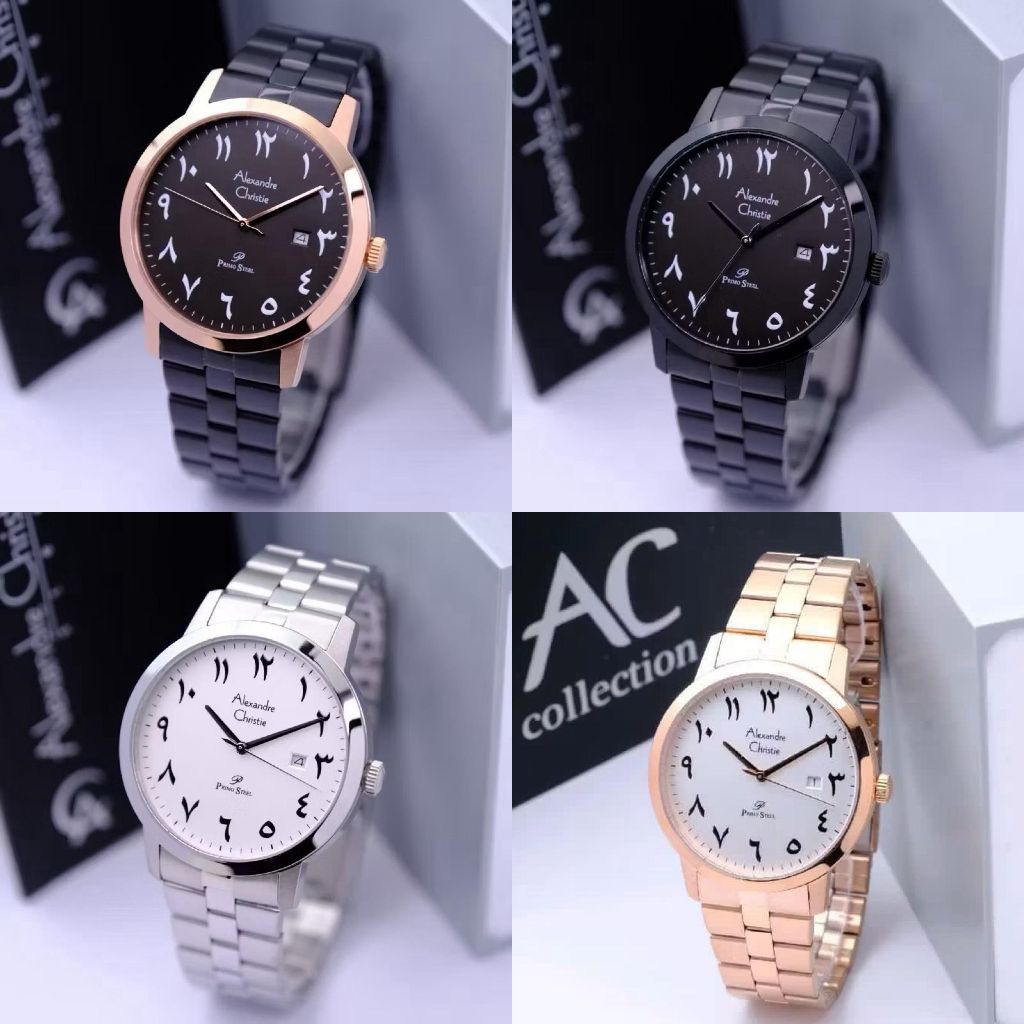 Terbaru Jam Tangan Pria Alexandre Christie 1007 AC1007 Angka Arab [ORIGINAL]