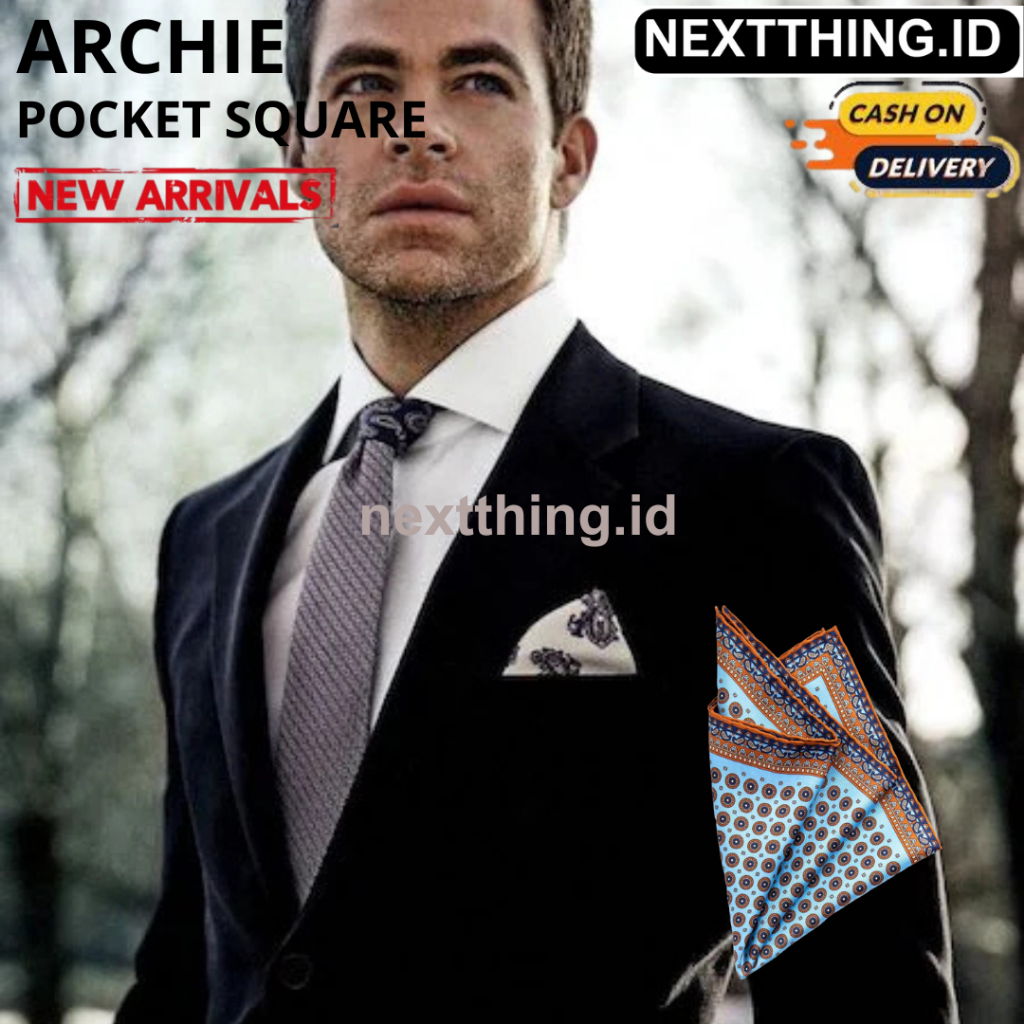 NEXTTHING.ID - ARCHIE POCKET SQUARE sapu tangan saku sapu tangan kantong sapu tangan jas