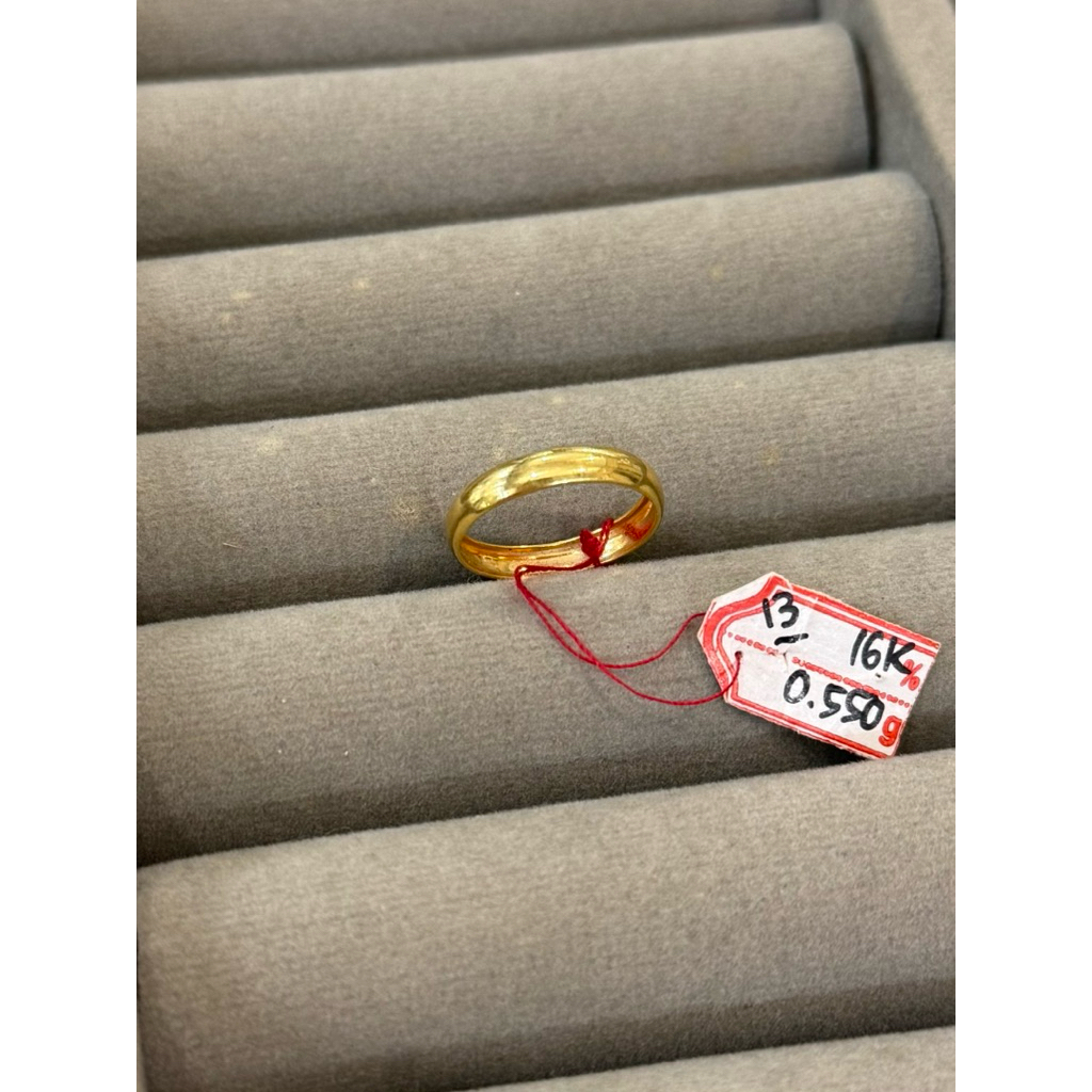 Cincin POLOS - Cincin belah rotan - cincin polos tanpa mata berat ringan emas 16k 700 70%