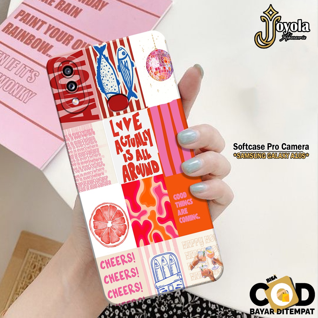 JOYOLA Case Samsung Galaxy A10S - Fashion Case Aesthetic - Softcase Samsung Galaxy A10S - Pro Camera