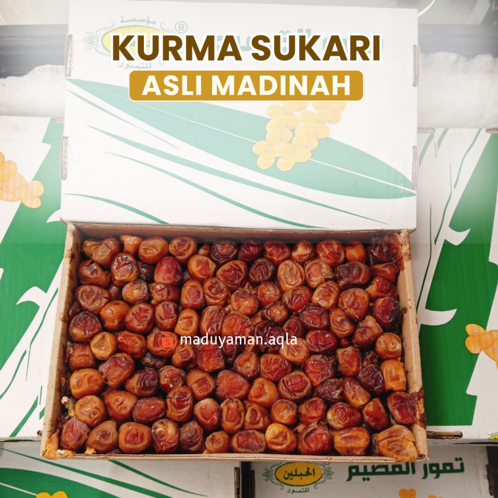 Kurma Sukkari 3kg Sukari 1 Dus 3Kg Kurma Raja Kurma Arab Kurma Berkualitas Kurma Sukari Malaki Mufat