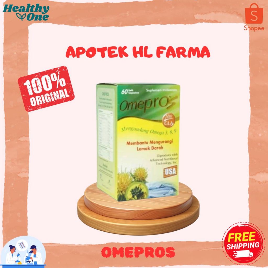 Omepros 1 Botol isi 60 Soft Capsul/ Minyak Ikan