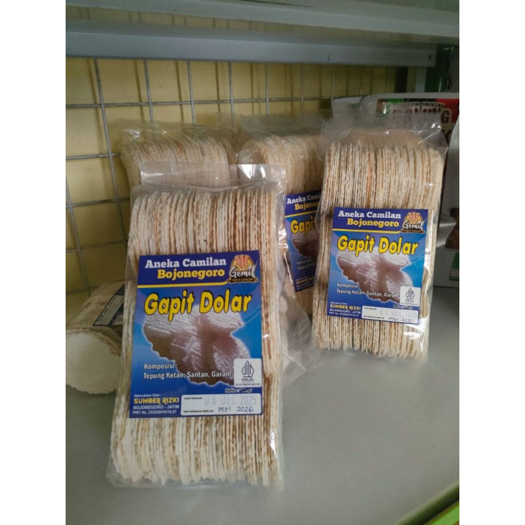 GEMIL - Kripik Gapit Dolar Crispy kue tradisional Renyah & Enak