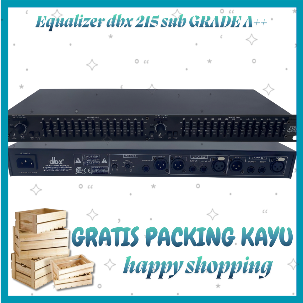 Equalizer dbx 215 sub / dbx 215sub /dbx 215 plus subwoofer