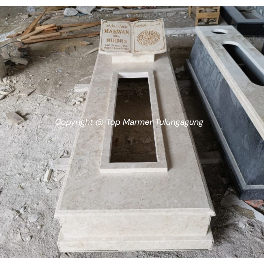Kijing Makam Marmer | Nisan Makam Marmer | Kijingan Makan Marmer