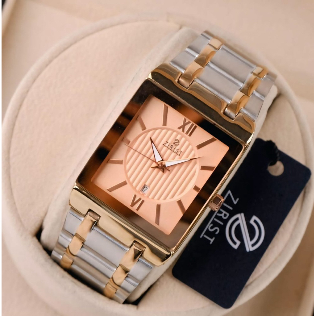 ZIRIST Z19 ORIGINAL JAM TANGAN PETAK PRIA WANITA UNISEX CLASSIC SIMPLE STAINLESS STEEL ORIGINAL GARA