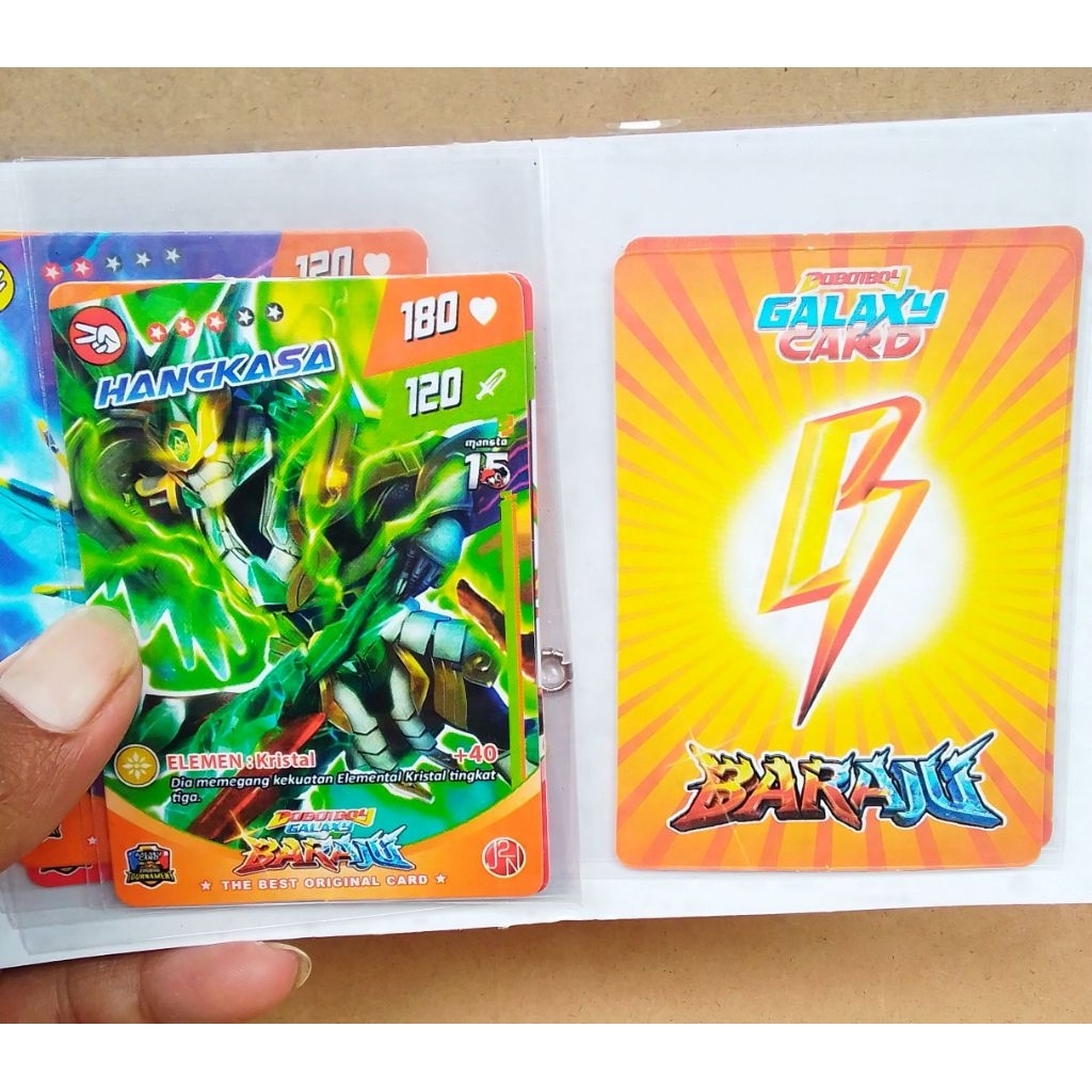 Album Card Boboiboy Sudah Ada Isinya 8 Lembar kartu Boboiboy