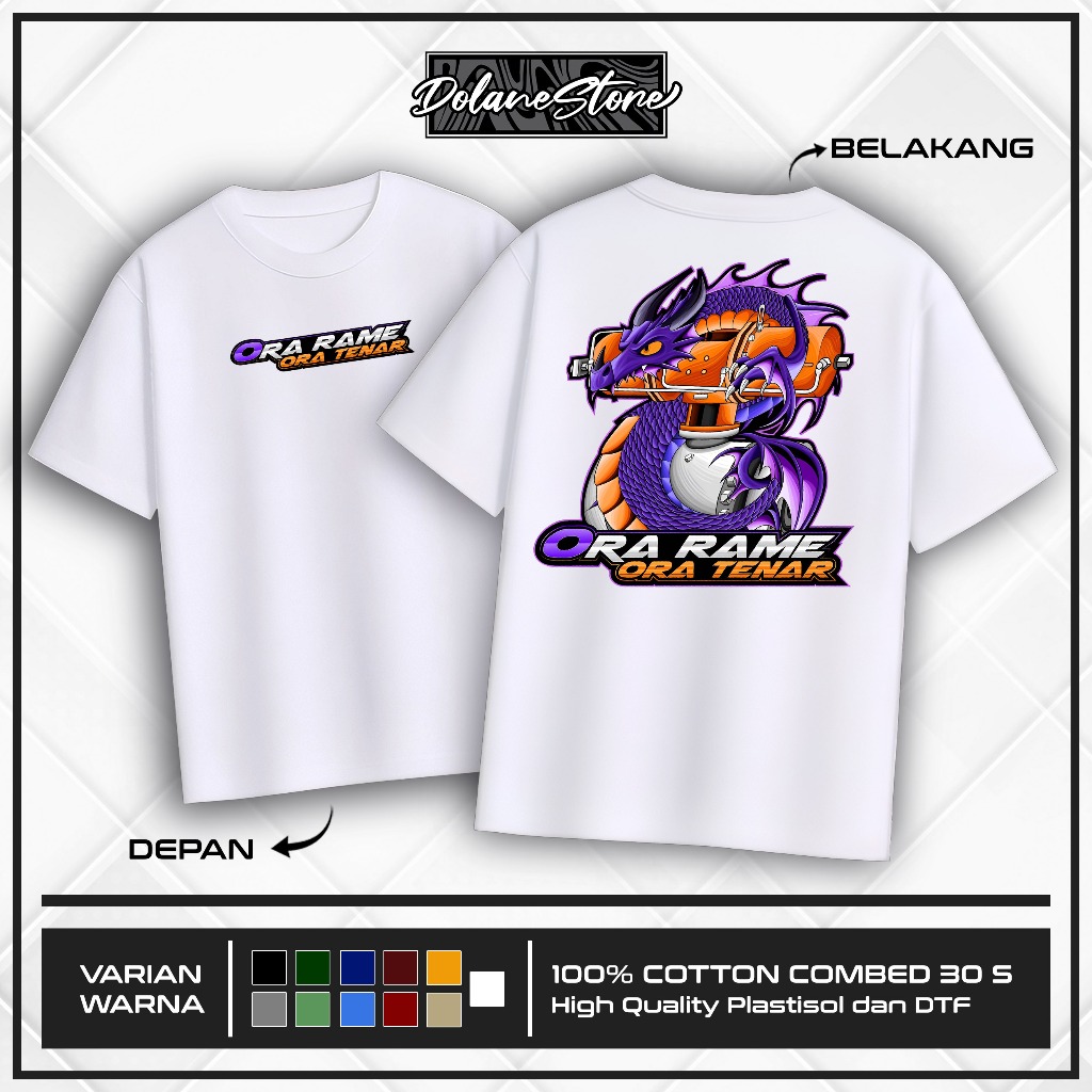 DOLANE STORE – KAOS ORA RAME ORA TENAR | FASHION PRIA & WANITA KEKINIAN – KAOS TERBARU & TERLARIS