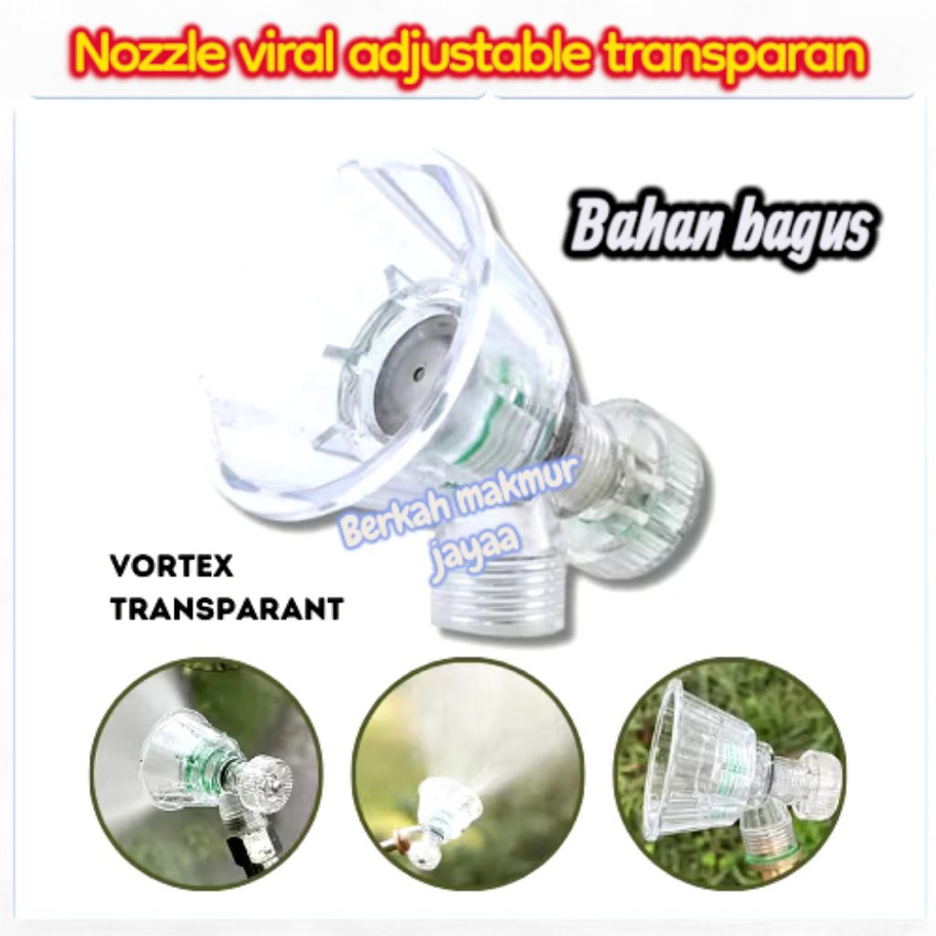 Nozel Viral Adjustable Nosel Sprayer Hama PVC Transparan CBA, MSA, IYOTO DLL Mesin Sprayer Elektrik 