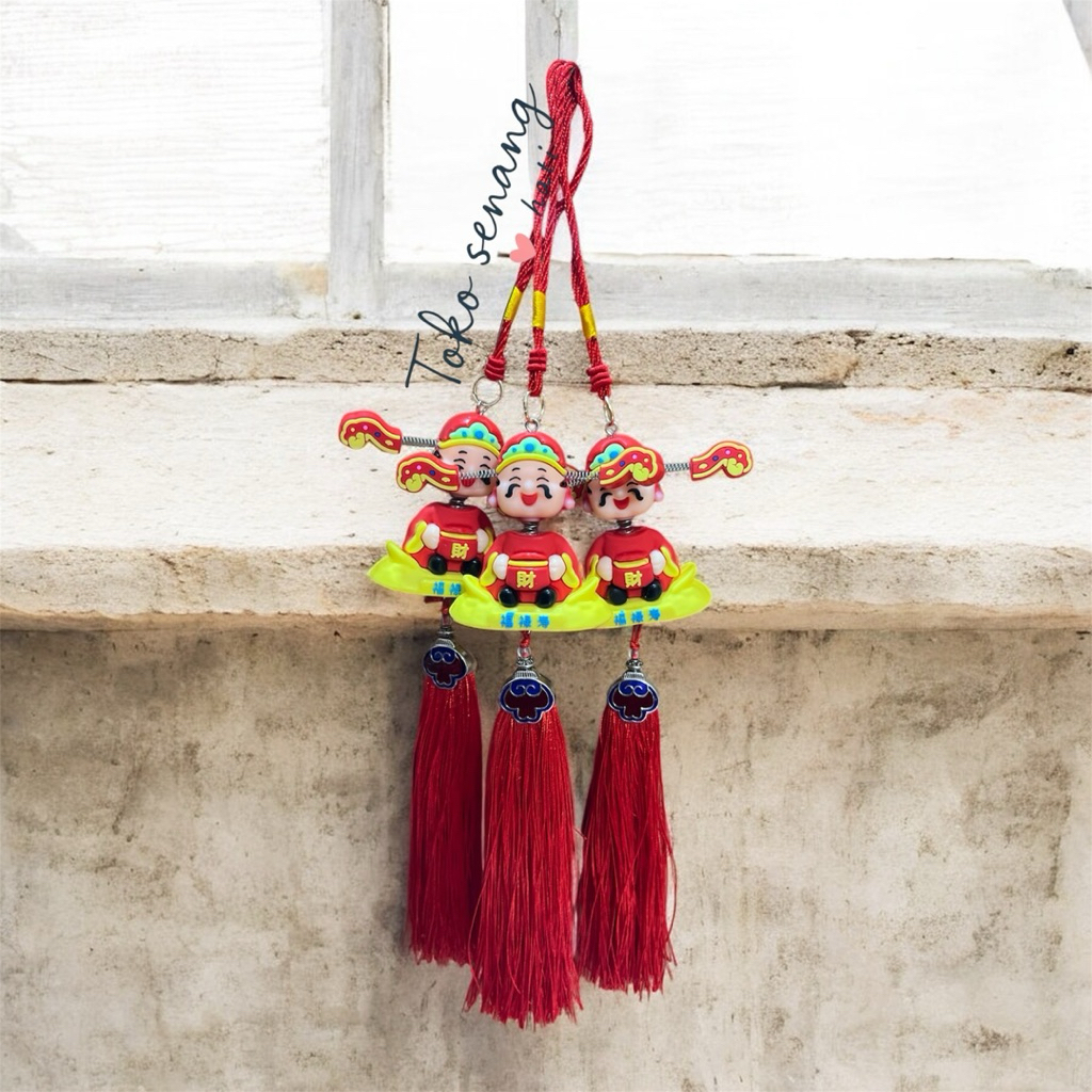 gantungan Imlek dewa rezki / gantungan caisen / gantungan Imlek 2026