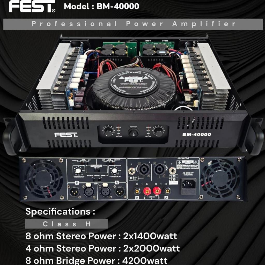 Power Fest BM 40000 Original Amplifier FEST BM-40000 Class H