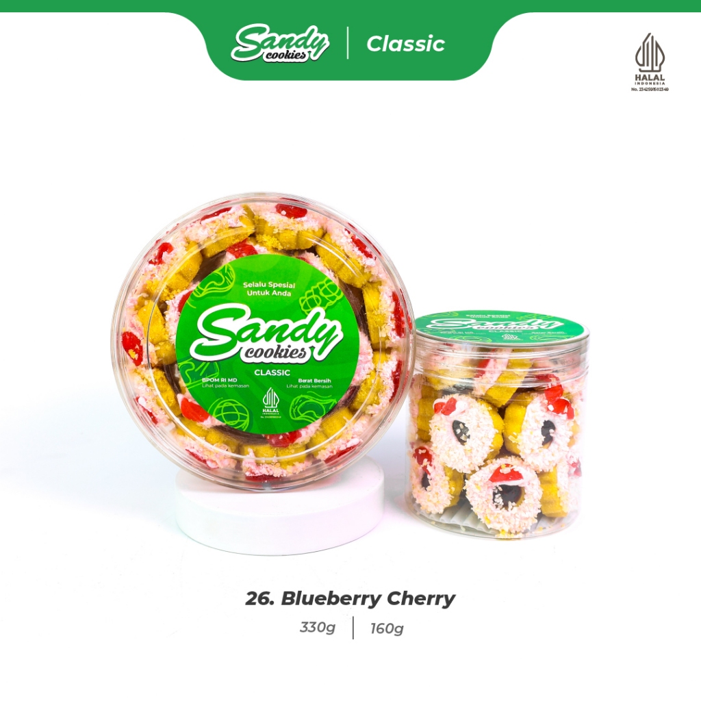 26. Blueberry Cherry - Kue Kering Sandy Cookies Classic