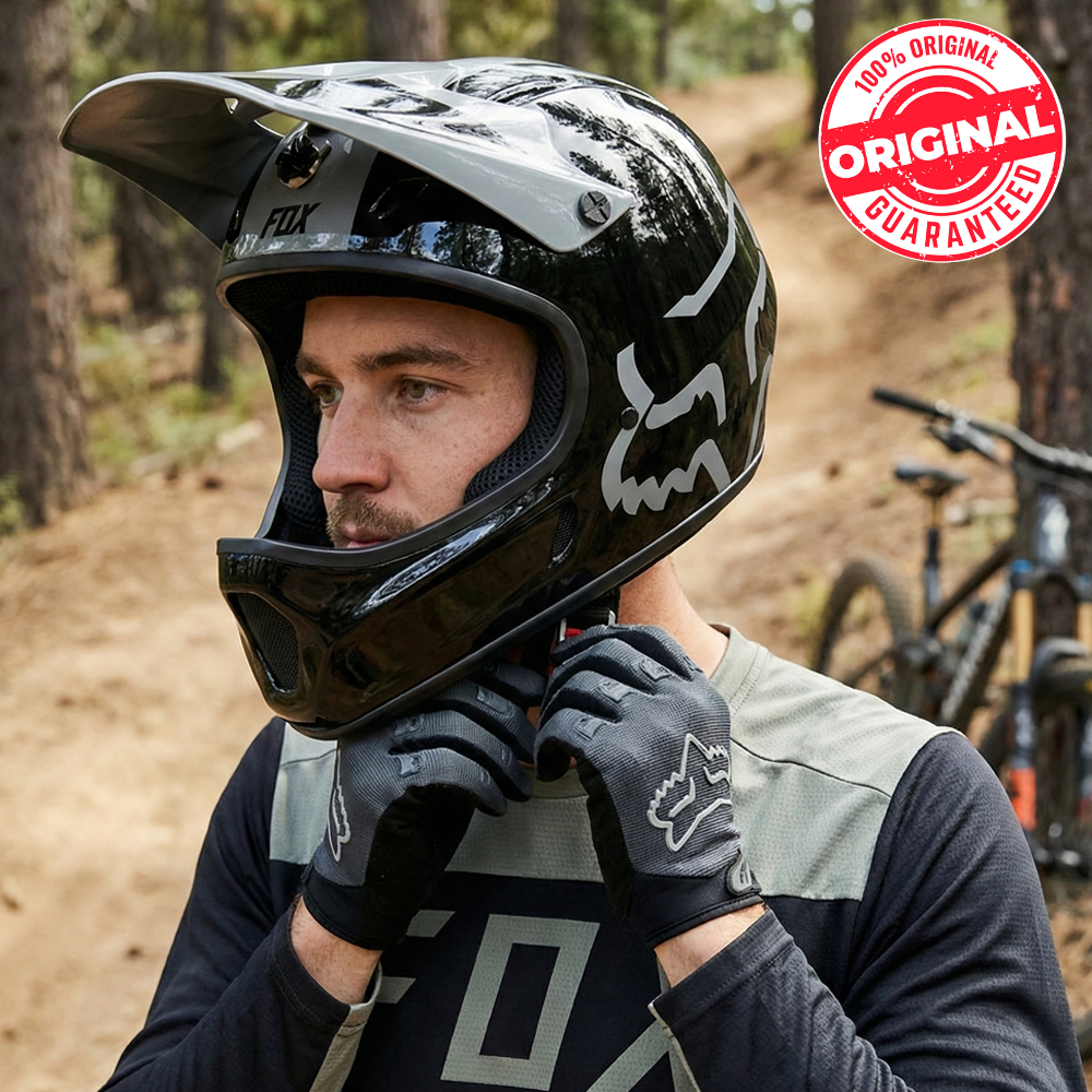 Helm Sepeda MTB FOX Rampage | Helm Sepeda Gunung Full Face | Helm Sepeda Enduro Original Fox Racing
