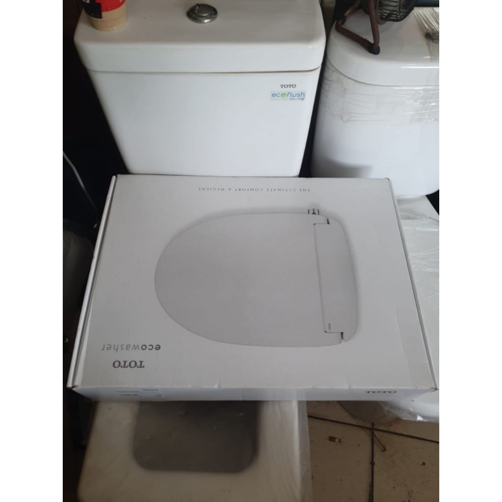 Tutup Cover Kloset duduk TOTO ECO WASHER(Soffclosing)Baru