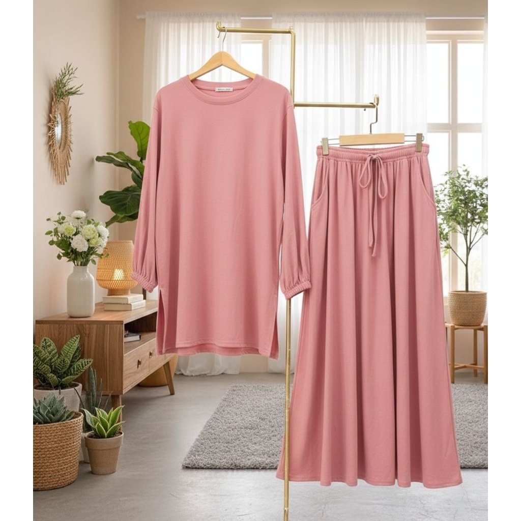 Setelan Rok Wanita Muslim