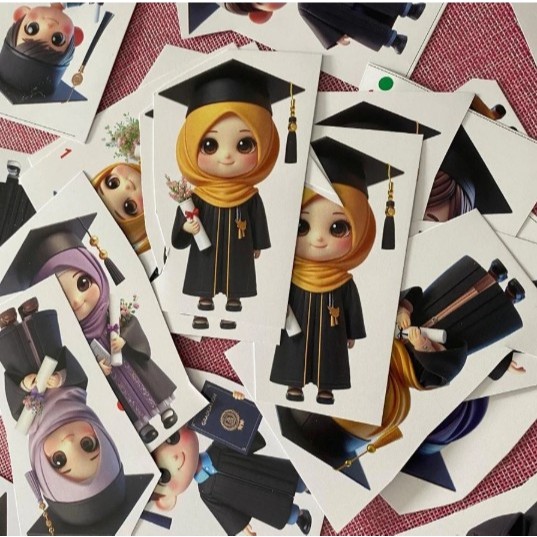 Toper Wisuda laki-laki Termurah 50 pcs / Toper Buket 11cm/toper wisuda pria