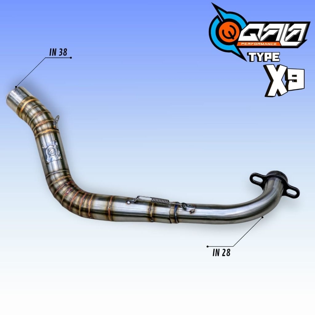 LEHER Knalpot MIO sporty Nouvo Z lele original qala performance