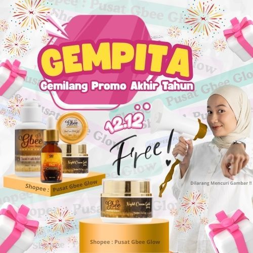 PAKET WHITENING SMALL KINCLONG GOLD PUSAT GBEE GLOW BEAUTY ORI
