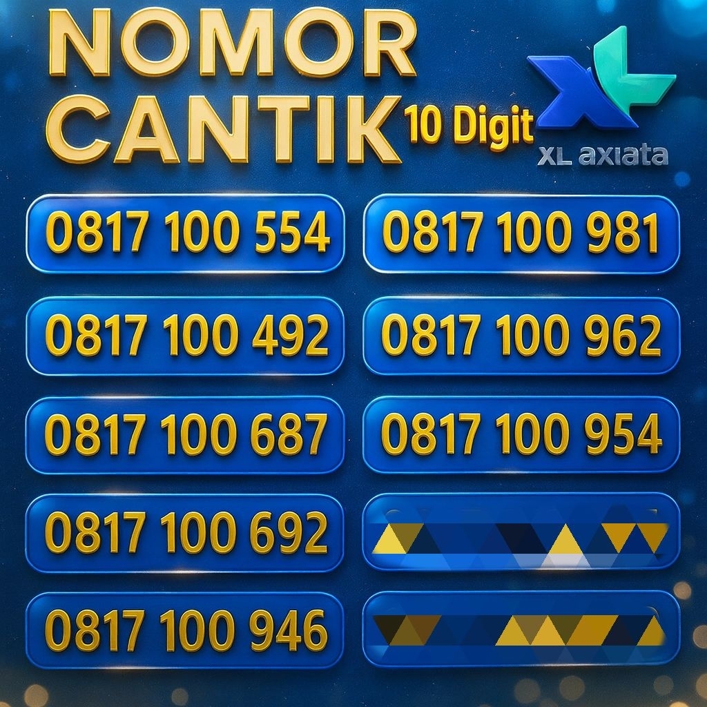 Kartu Perdana Nomor Cantik XL 10 digit - Nomor Cantik XL 10 digit Unik Pilihan