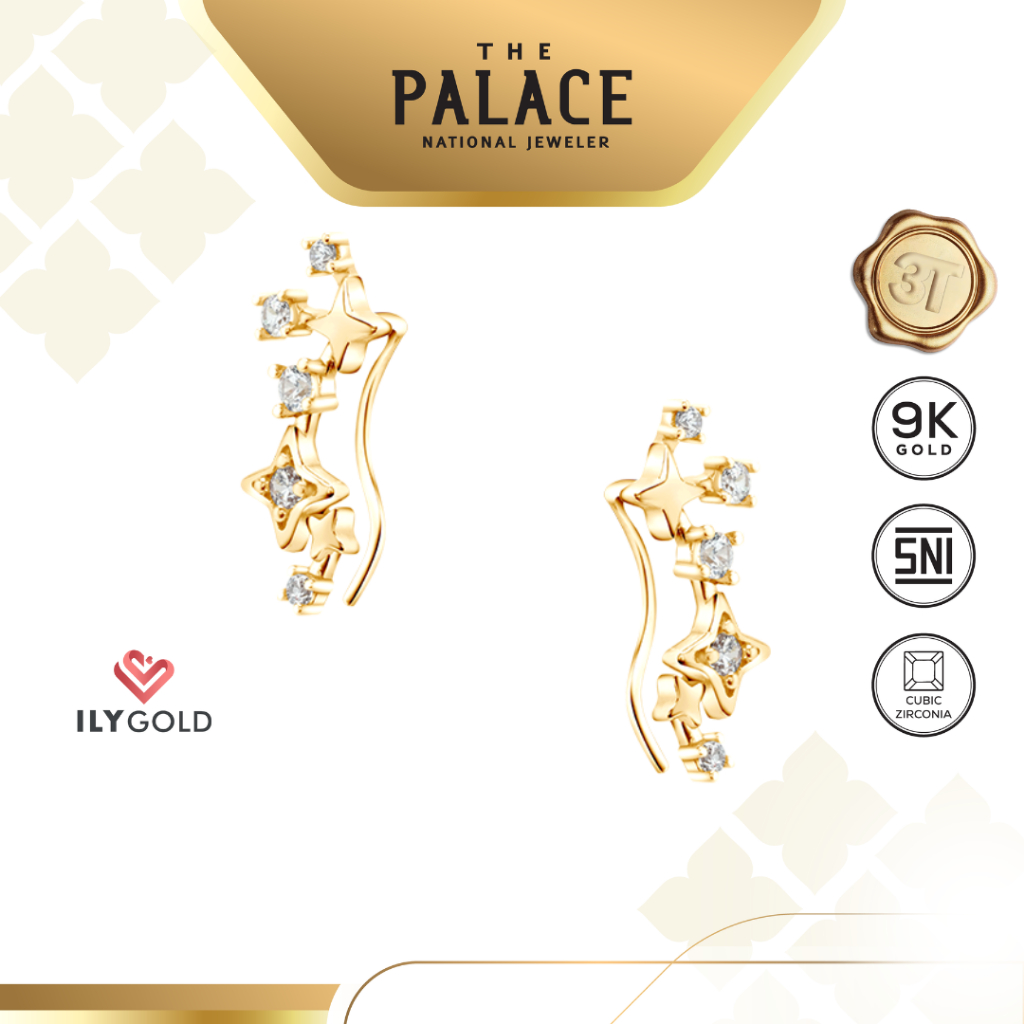 ILY GOLD Night Sky - Climber Earrings / anting