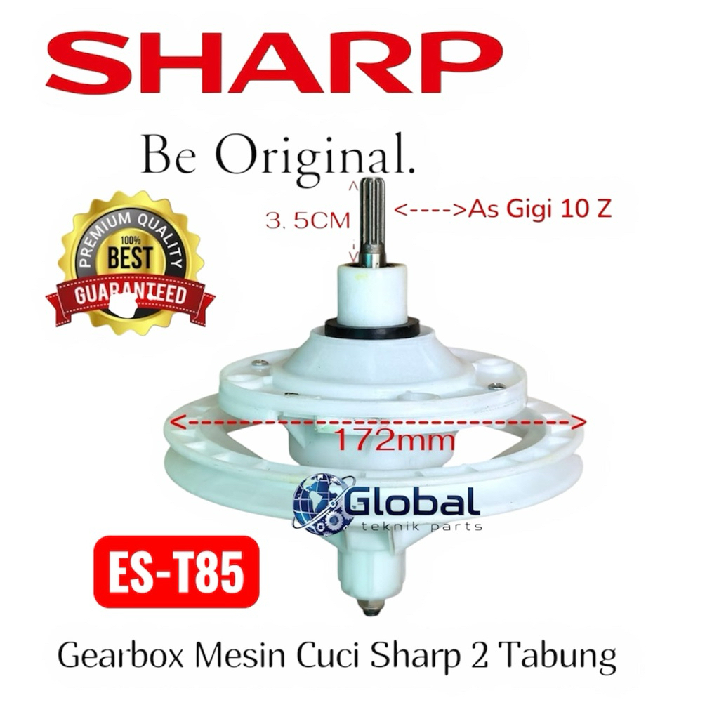 GEARBOX SHARP  ES-T85 / Mesin Cuci Sharp 2 Tabung Girbok Gearbok GearBox