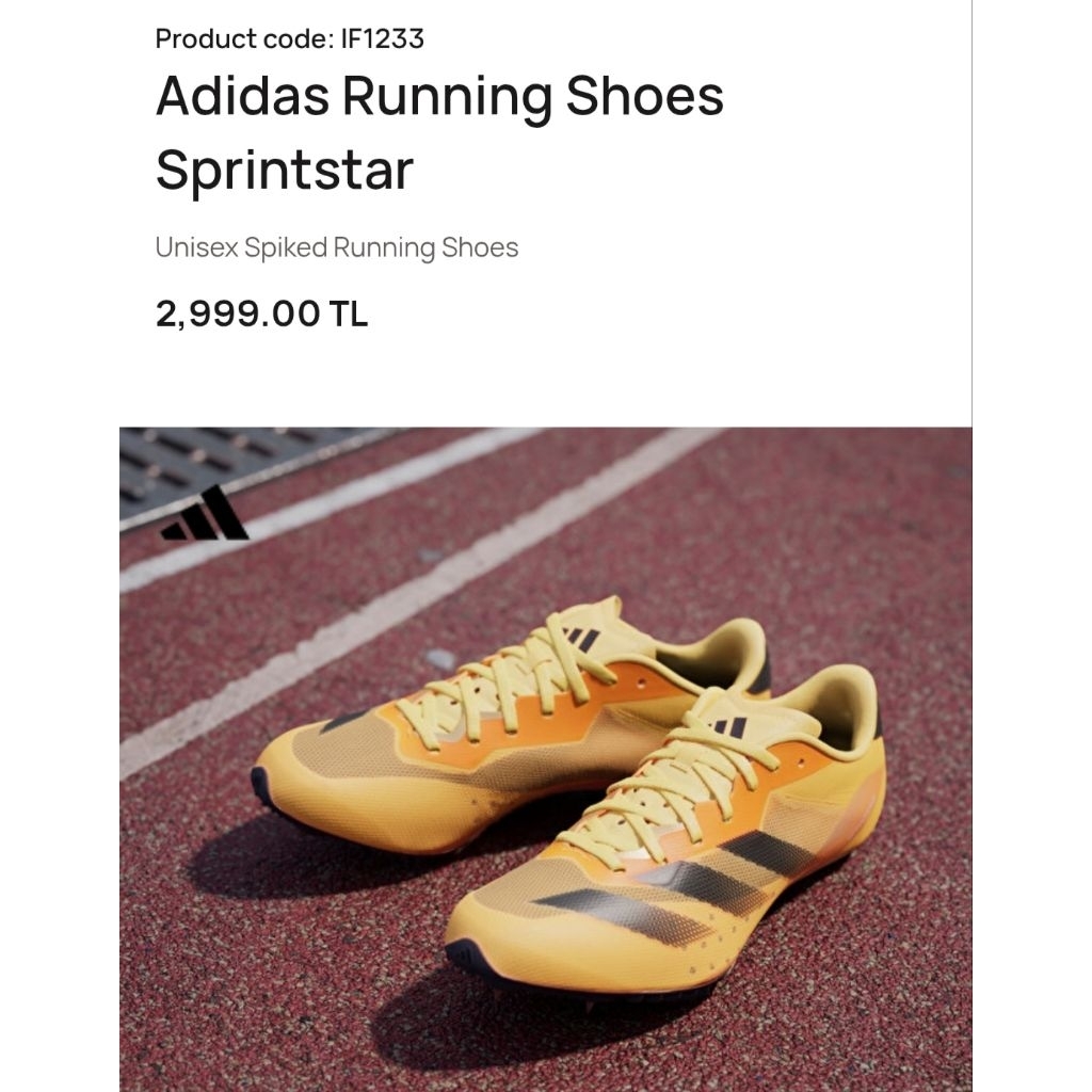 sepatu atletik adidas sprintstar original brand new segel