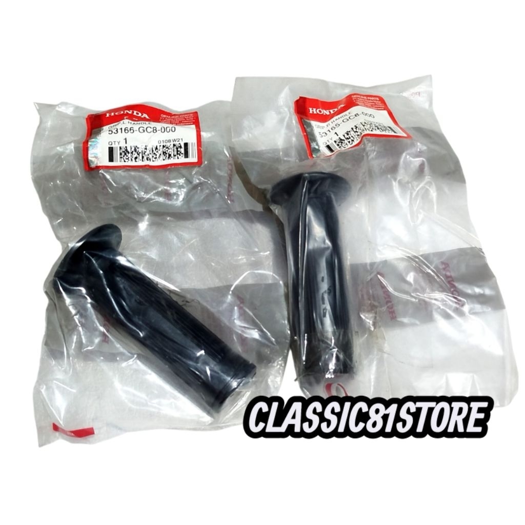 HANDSPAD GRIP HANDGRIP AHM HONDA ASTREA GRAND PRIMA STAR ASTREA 800 OEM ASLI  SET KIRI KANAN