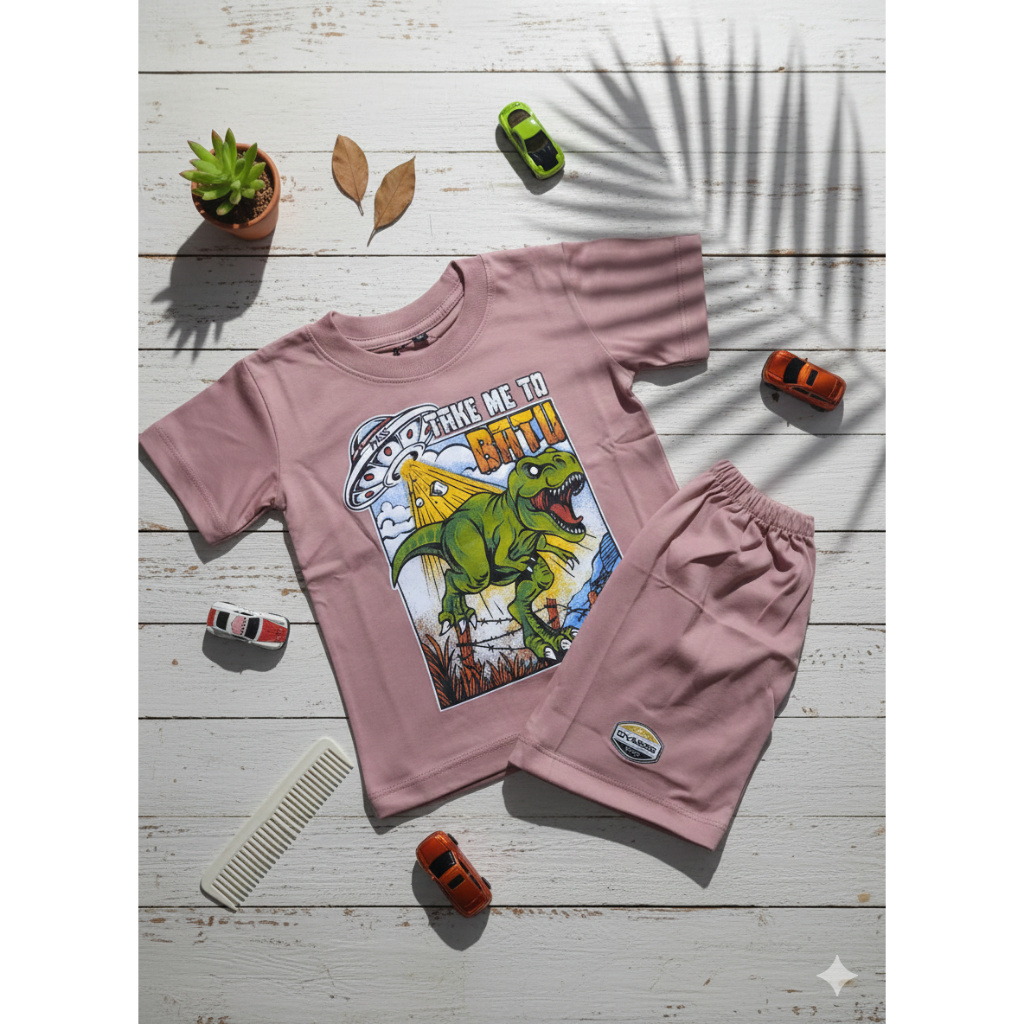 Setelan Baju Celana Anak Laki Laki Perempuan Katun Murah Oleh Oleh Khas Kota Batu Malang Usia 1-6 ta