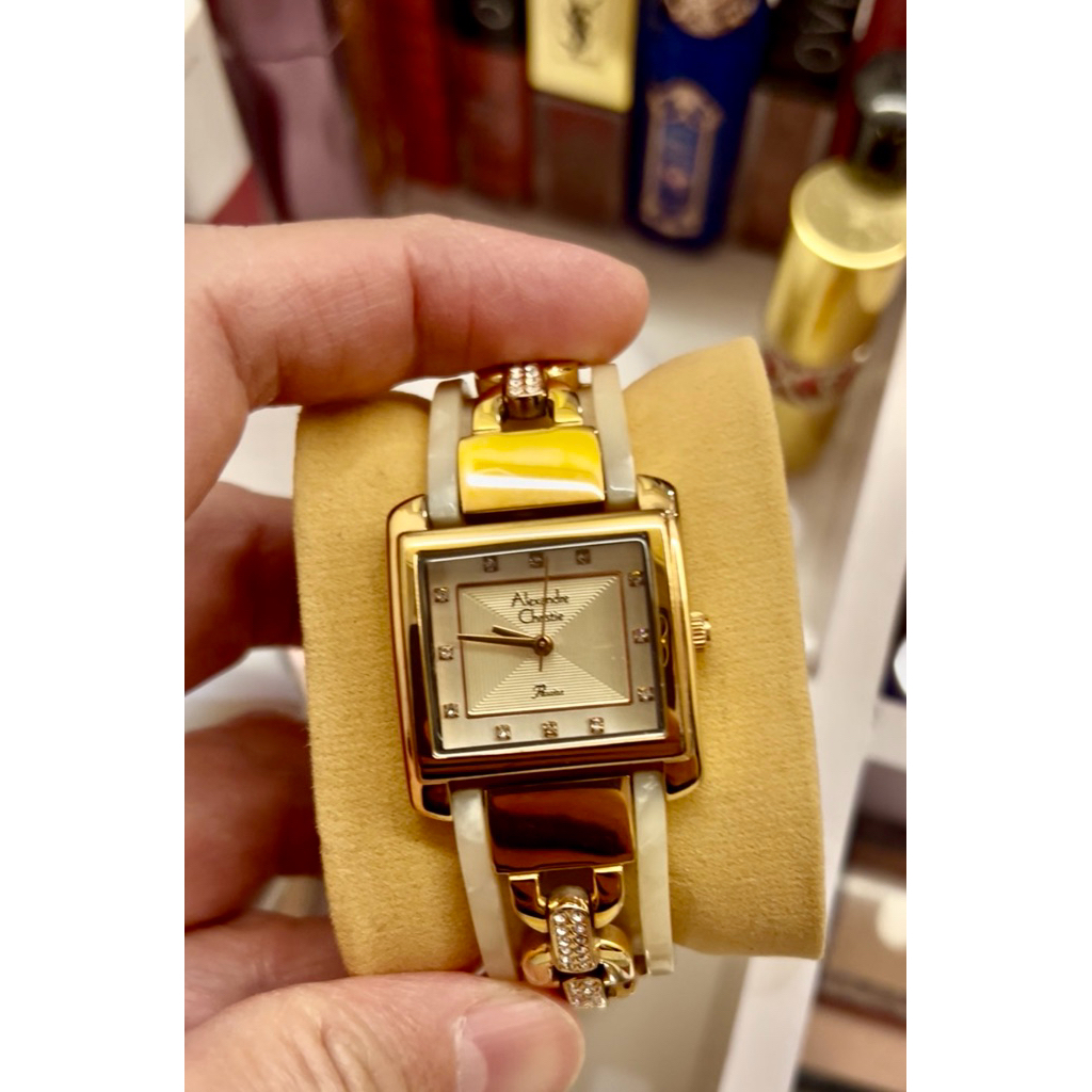 Jam Tangan Wanita Alexandre Christie AC 2569 Rosegold Original Bekas Elegan Kondisi Mulus