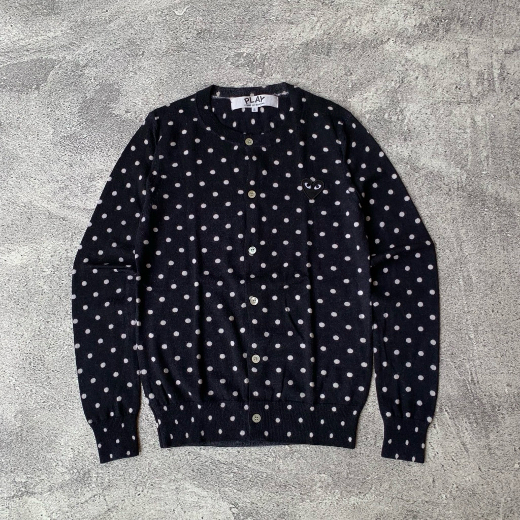 Play Comme des Garcons Polkadot Cardigan