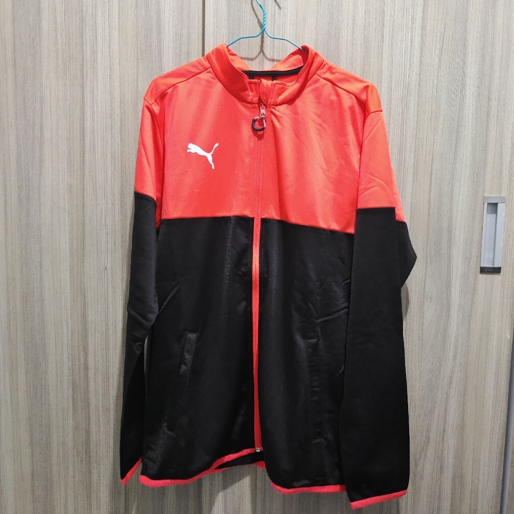 Jacket Tracktop Trancksuit Puma Zipper Red Blast L Preloved Like New