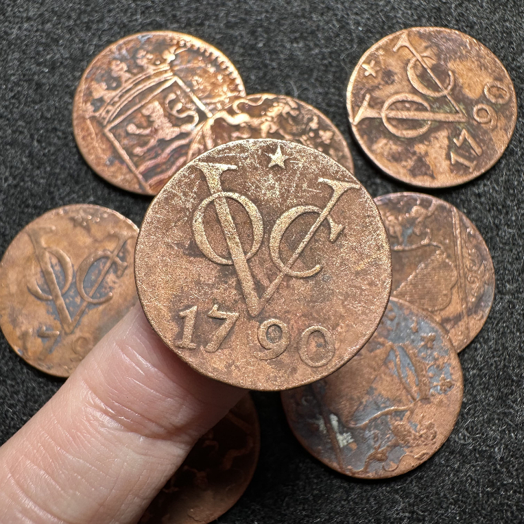 1 Duit Koin VOC Netherlands East Indies Zaman Penjajahan Belanda