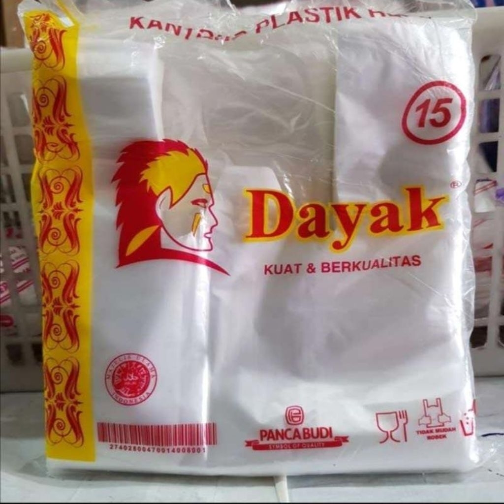 PLASTIK KRESEK BENING MURAH / PLASTIK KRESEK BENING HD DAYAK UKURAN 15