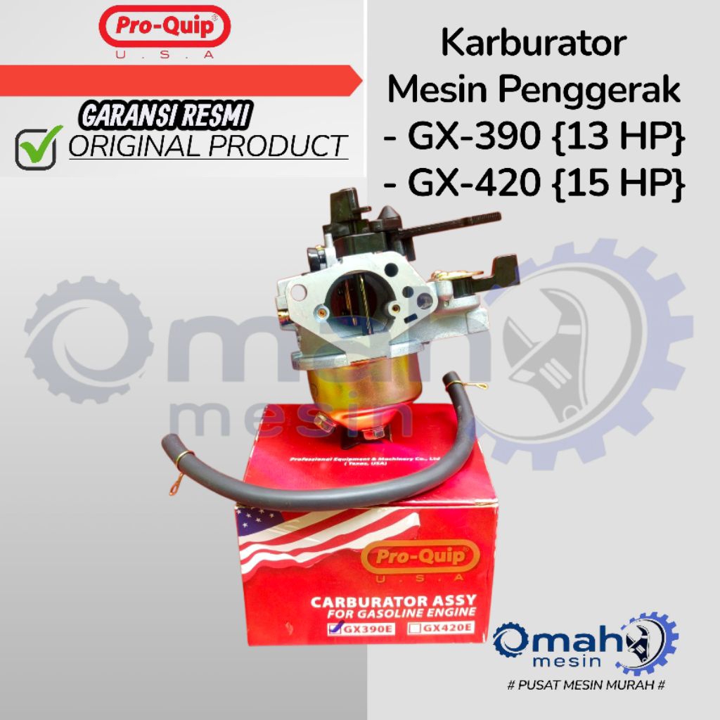 Karburator GX 390 (13HP) GX 420 (15HP) Merk PRO-QUIP ORIGINAL / Karburator Engine Mesin Penggerak GX