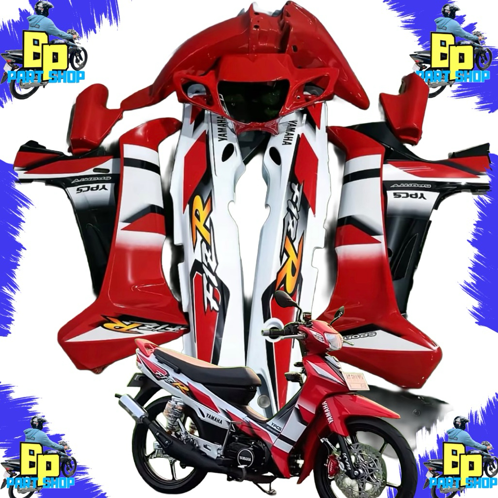 BODY SET FIZ R ARDATH MERAH PUTIH SET STIKER