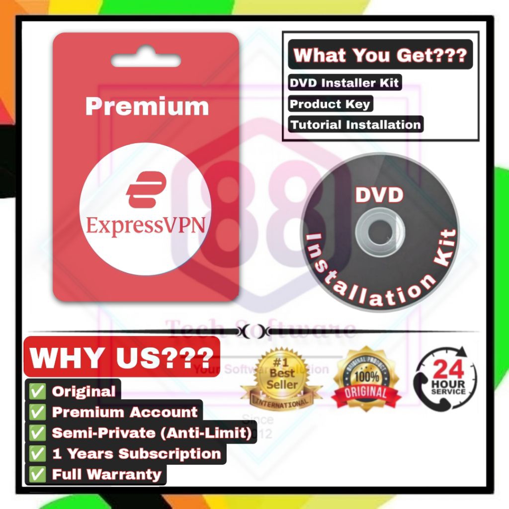 ExpressVPN Premium For Android & PC | 1 Years Subscription | Original Legal