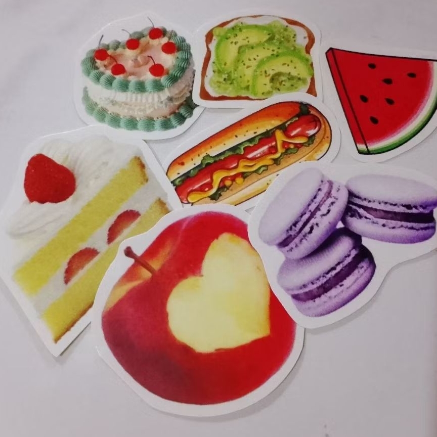 Stiker Makanan 30 pc Sticker Food For Scrapbook Jurnal Aesthetic Sticker cookies